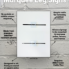 Leg Sign Benefit Post 2 Leg Sign Benefit Post 2